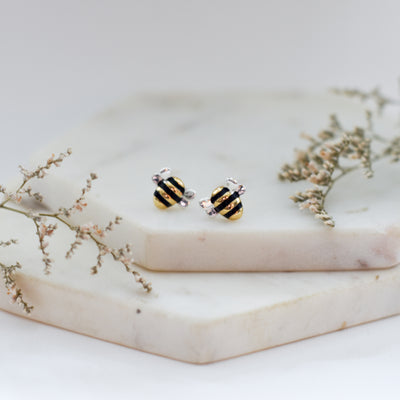 Buzzing Bee Studs -New!