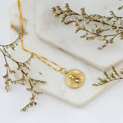 Bee Coin Necklace - New!