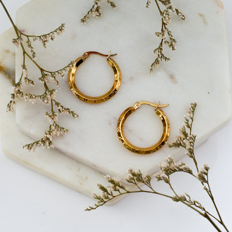 Textured  Hoops - New!